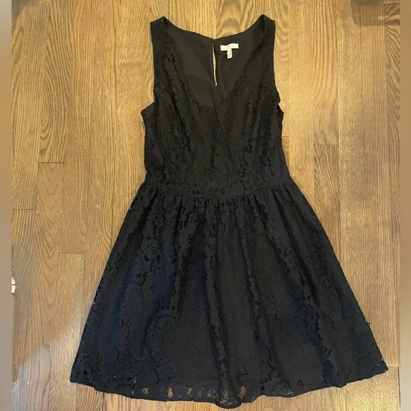 joie black lace dress Joie Black Lace Sleeveless Dress Size Small